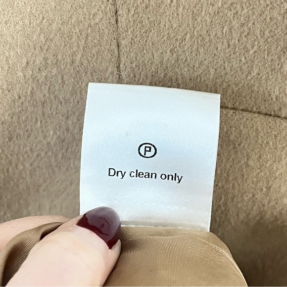 Hobbs London 100% Wool A Line Camel Tan Dress Academia Career 10 - Picture 11 of 11